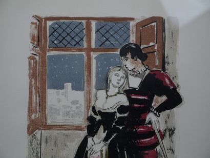 Yves BRAYER (1907-1990)
Couple at the window
Lithograph...