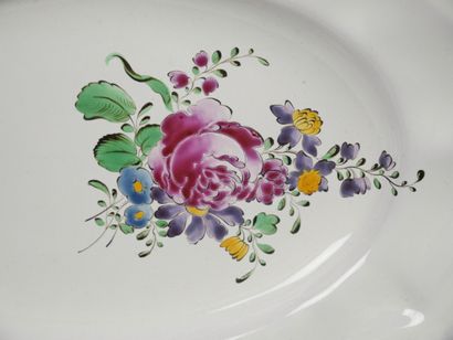 STRASBOURG
Oval earthenware dish with contoured...