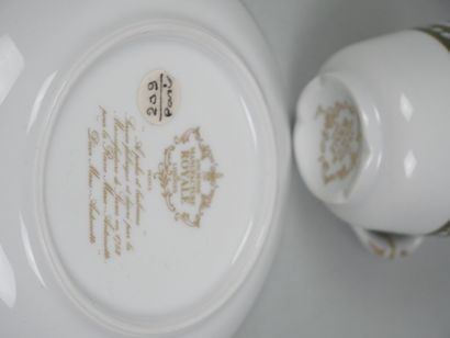 LIMOGES
- Porcelain cup and saucer decorated...