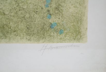 André BRAUNEKER (born 1926)
Tête bleue
Lithograph...