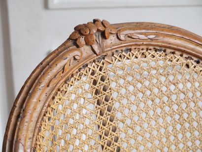 A molded and carved beechwood cabriolet-shaped...
