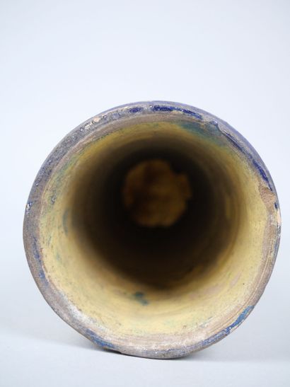 NORTH AFRICA
Small enameled terra cotta djembe...