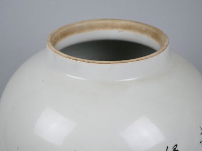 CHINA
Porcelain covered vase decorated with...