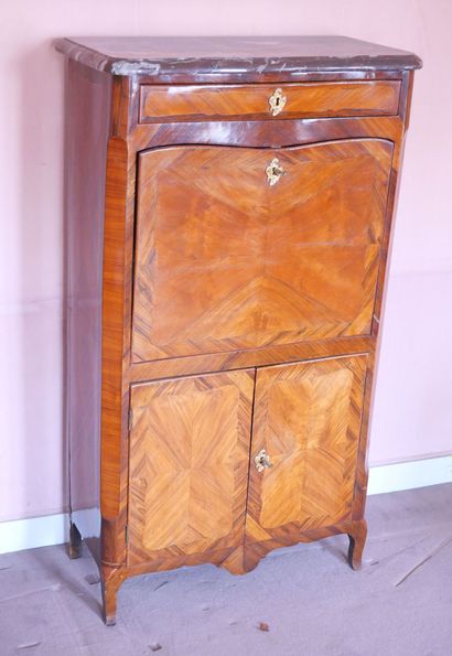 Rosewood veneered desk with butterfly wings,...