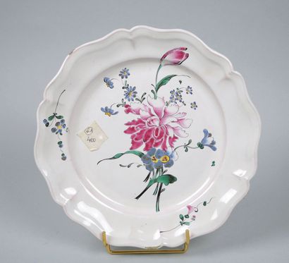 STRASBOURG
Two earthenware pendant plates...