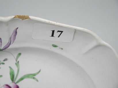 STRASBOURG
Suite of five earthenware rimmed...