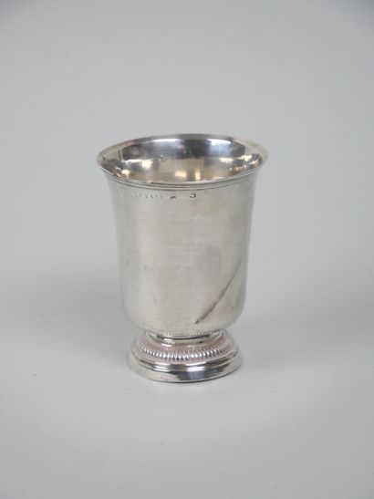 Tulip-shaped kettle in silver 750 thousandths...