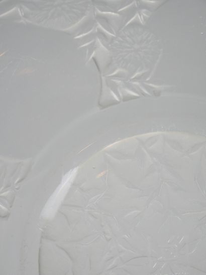 René LALIQUE (1860-1945) Verrerie d'Alsace
Plate...