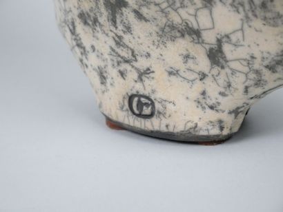 Contemporary school
Free-form enameled raku...