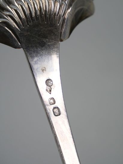 800 thousandths gilt silver pie server with...