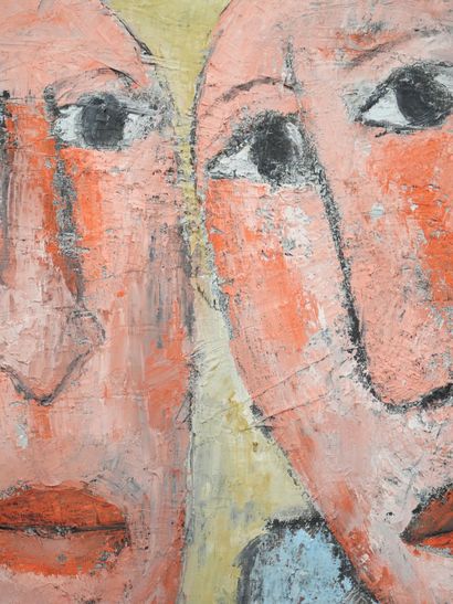 Kako TOPOURIA (born 1960)
Double portrait
Oil...