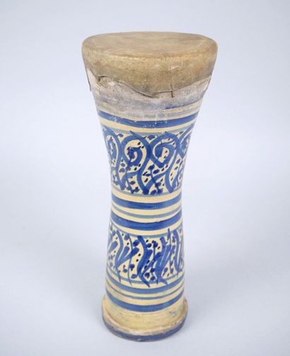 NORTH AFRICA
Small enameled terra cotta djembe...