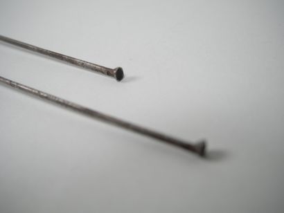 Pair of fencing foils with filigree fusee,...