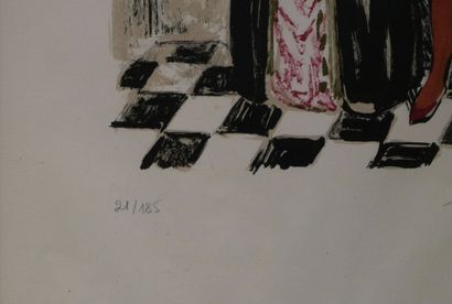Yves BRAYER (1907-1990)
Couple at the window
Lithograph...