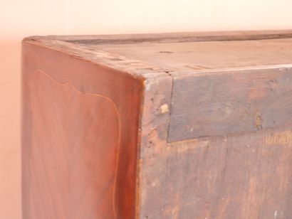 Rosewood veneered desk with butterfly wings,...