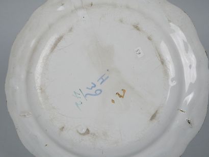 STRASBOURG
Suite of five earthenware rimmed...
