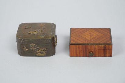 Reunion of two rectangular boxes, one in...