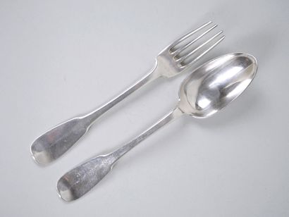 Silver flatware 950 thousandth unipat model,...