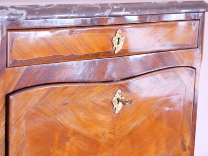 Rosewood veneered desk with butterfly wings,...