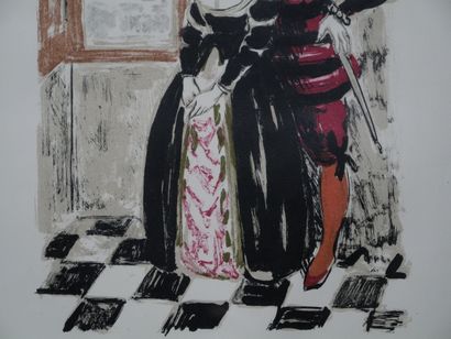 Yves BRAYER (1907-1990)
Couple at the window
Lithograph...