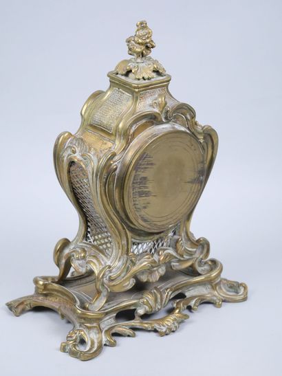 Small ormolu cartel decorated with foliage,...