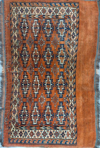 Turkmen saddle, probably Yemouth (wool warp,...