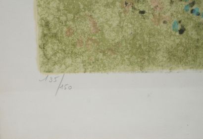 André BRAUNEKER (born 1926)
Tête bleue
Lithograph...