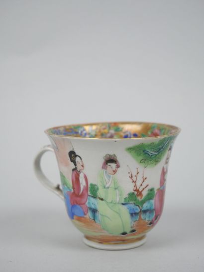 CHINA CANTON
Porcelain cup and saucer with...