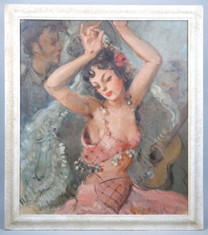 20th century school
Gypsy woman
Oil on canvas...