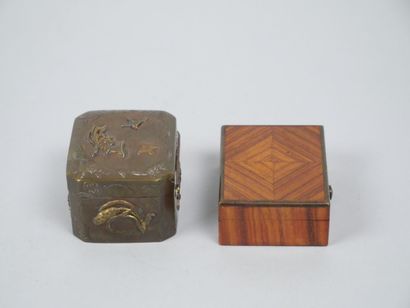 Reunion of two rectangular boxes, one in...