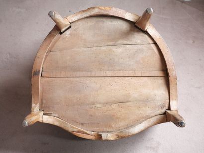 A molded and carved beechwood cabriolet-shaped...