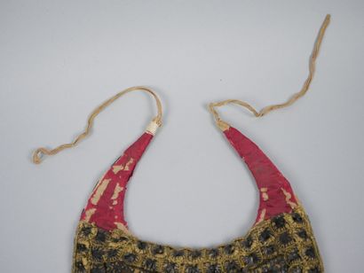 Small embroidered velvet breastplate with...