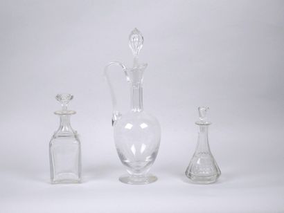 CRISTAL DE LORRAINE
Crystal decanter with...