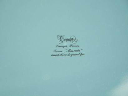 COQUET in Limoges
Suite of 11 large blue...