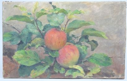 Modern School
Apples
Oil on canvas signed...
