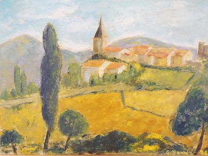 G. YANNIZ (20th century)
Provencal landscape
Oil...