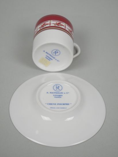 RAYNAUD in LIMOGES
- Porcelain cup and saucer...