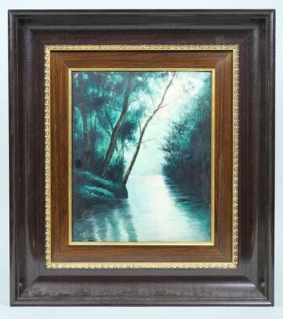 Jules SARLANDIE (1874-1936)
The river
Enameled...