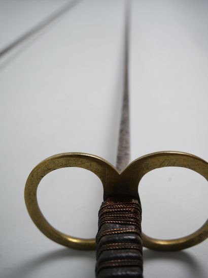 Pair of fencing foils with filigree fusee,...