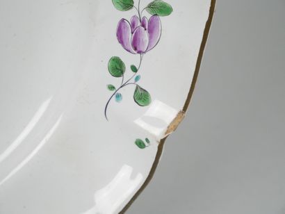 STRASBOURG
Set of five earthenware rimmed...