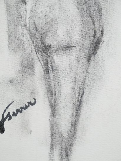 Francine SERRER (20th century)
Female nude
charcoal...