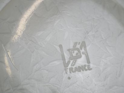 René LALIQUE (1860-1945) Verrerie d'Alsace
Plate...