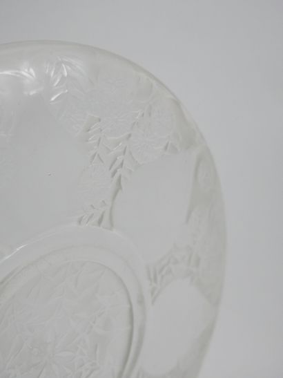 René LALIQUE (1860-1945) Verrerie d'Alsace
Plate...