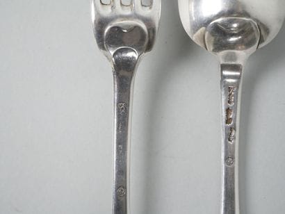 Silver flatware 950 thousandth unipat model,...