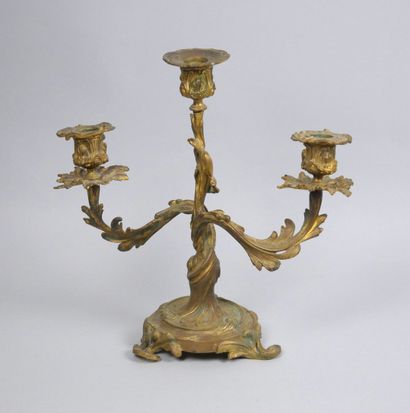Henri PICARD (1840-1890)
Gilt-bronze candelabra...