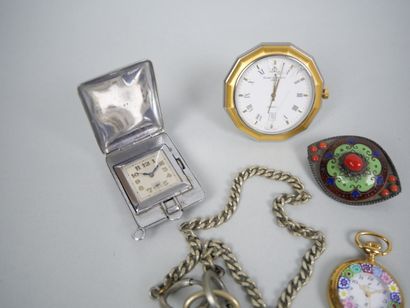 Meeting of 4 watches including :
- HEBDOMAS,...