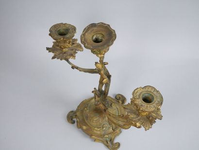 Henri PICARD (1840-1890)
Gilt-bronze candelabra...