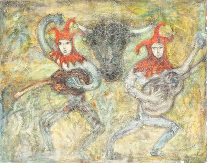 Contemporary School
The jesters
Mixed media...