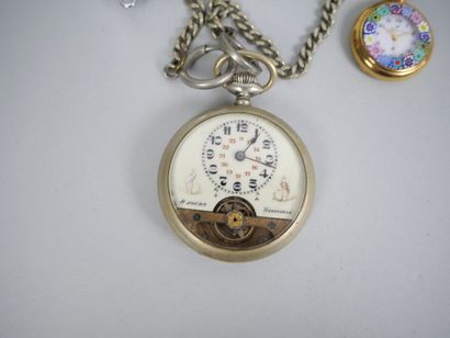 Meeting of 4 watches including :
- HEBDOMAS,...