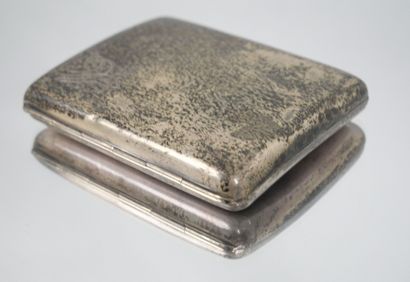 Cigarette case in silver 800 thousandths,...